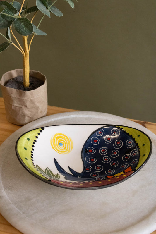 Painted Trinket Dish