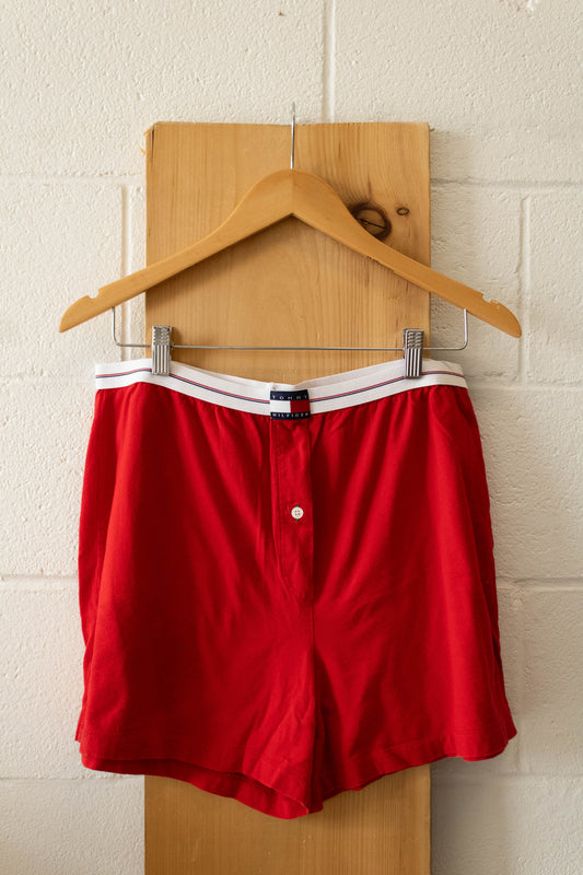 Red Tommy Boxer Shorts : XL