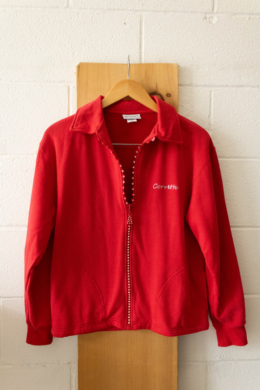 Red Corvette Zip Up Jacket : M