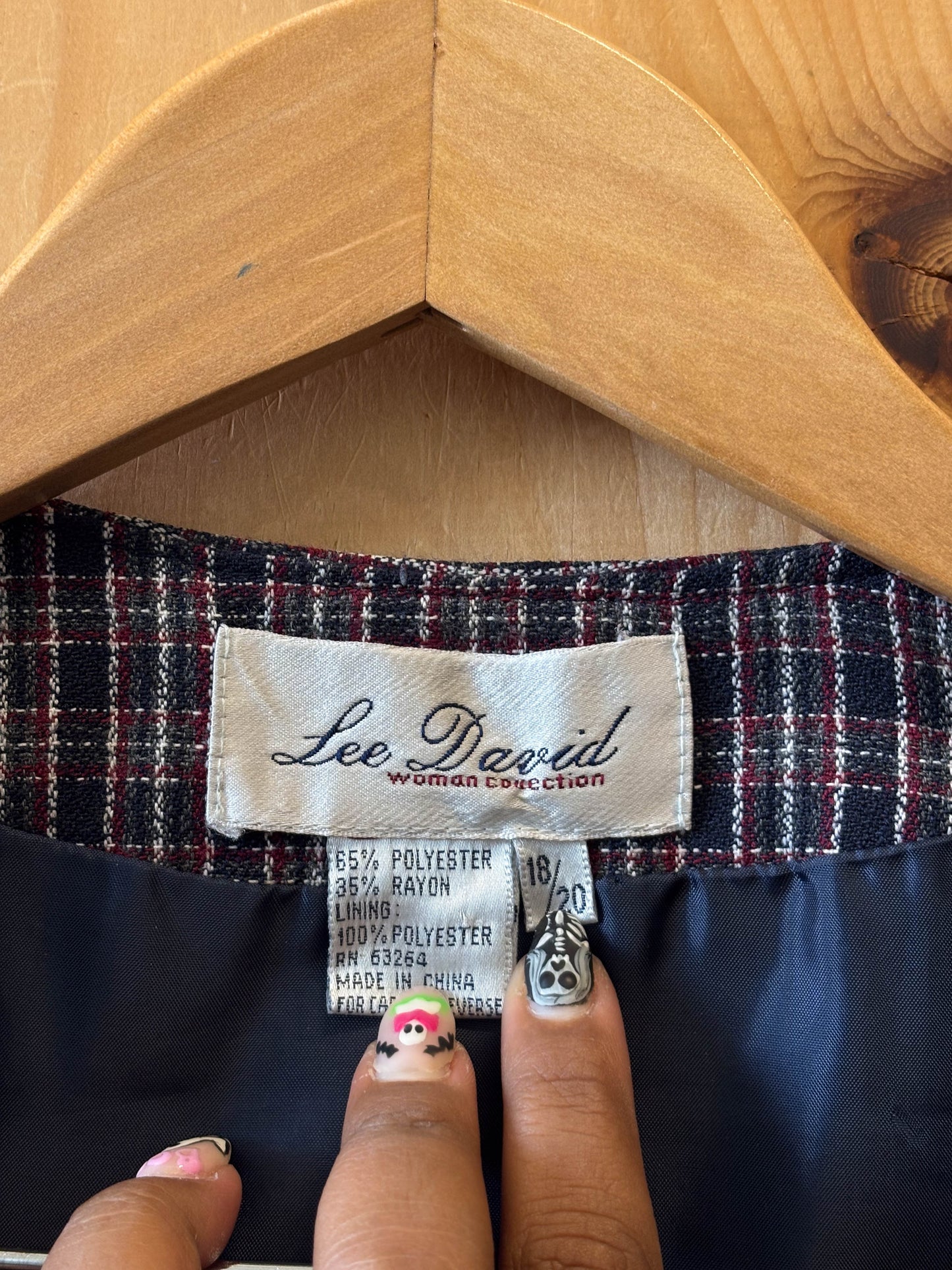 Vtg Plaid Pant Set : 18/20