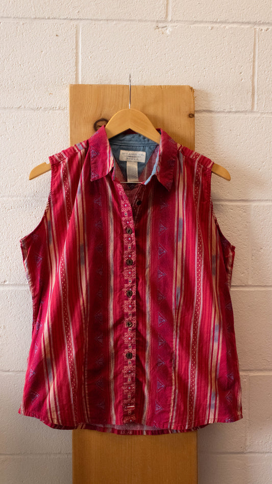 Pink Striped Wrangler Top : L