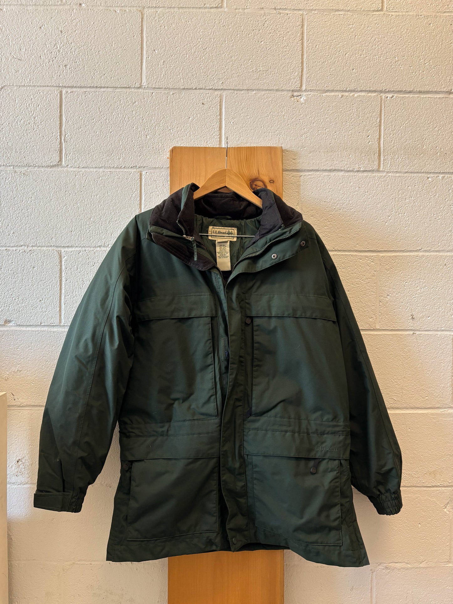 Vtg Forest Green L.L. Bean Puffer Coat : M