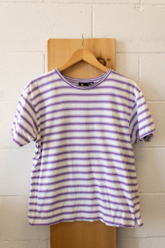 Vtg Purple Striped Tee : M