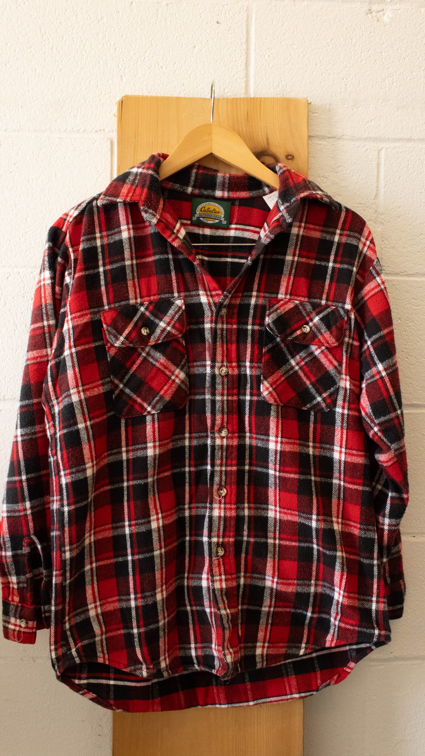 Red Flannel Button Up : M