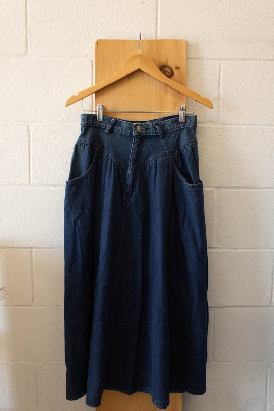 Vtg Denim Skirt : 10