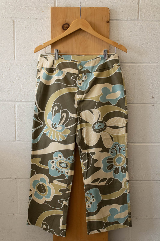 Vtg Floral Printed Pants : 10