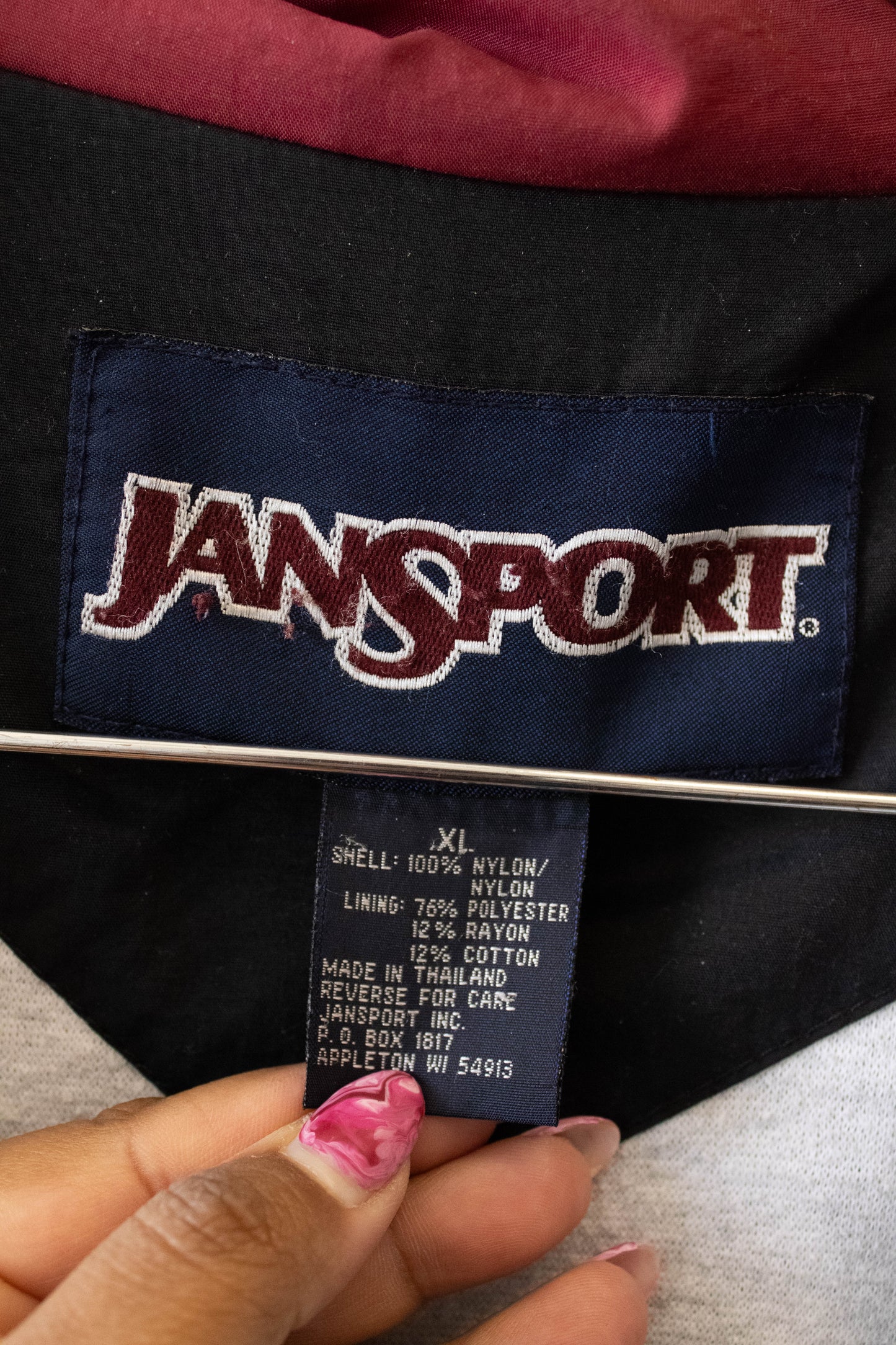 Vtg Jansport Black Jacket : XL