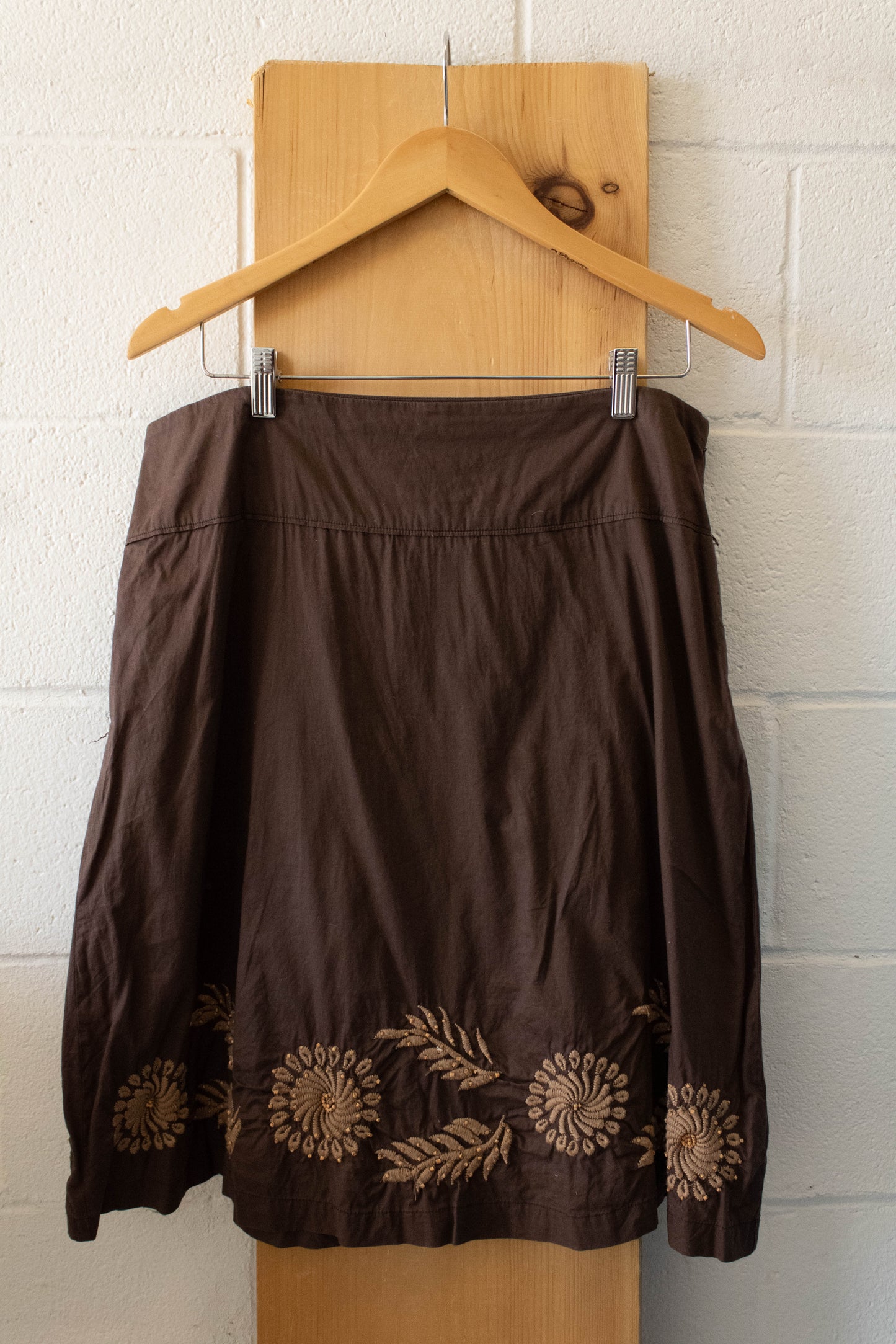 Brown Skirt Set : L