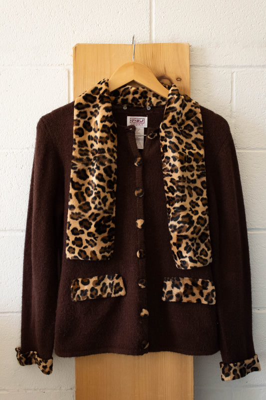 Leopard Cardigan : M