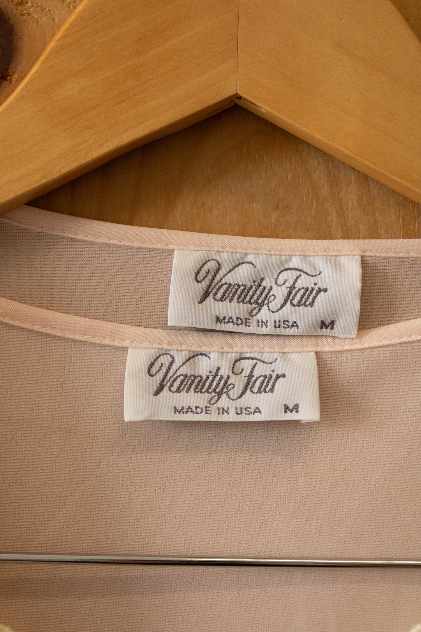 Vtg Pink Slip and Robe : M