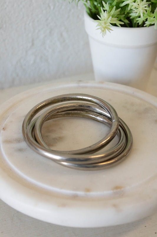 Silver Tri Bangle