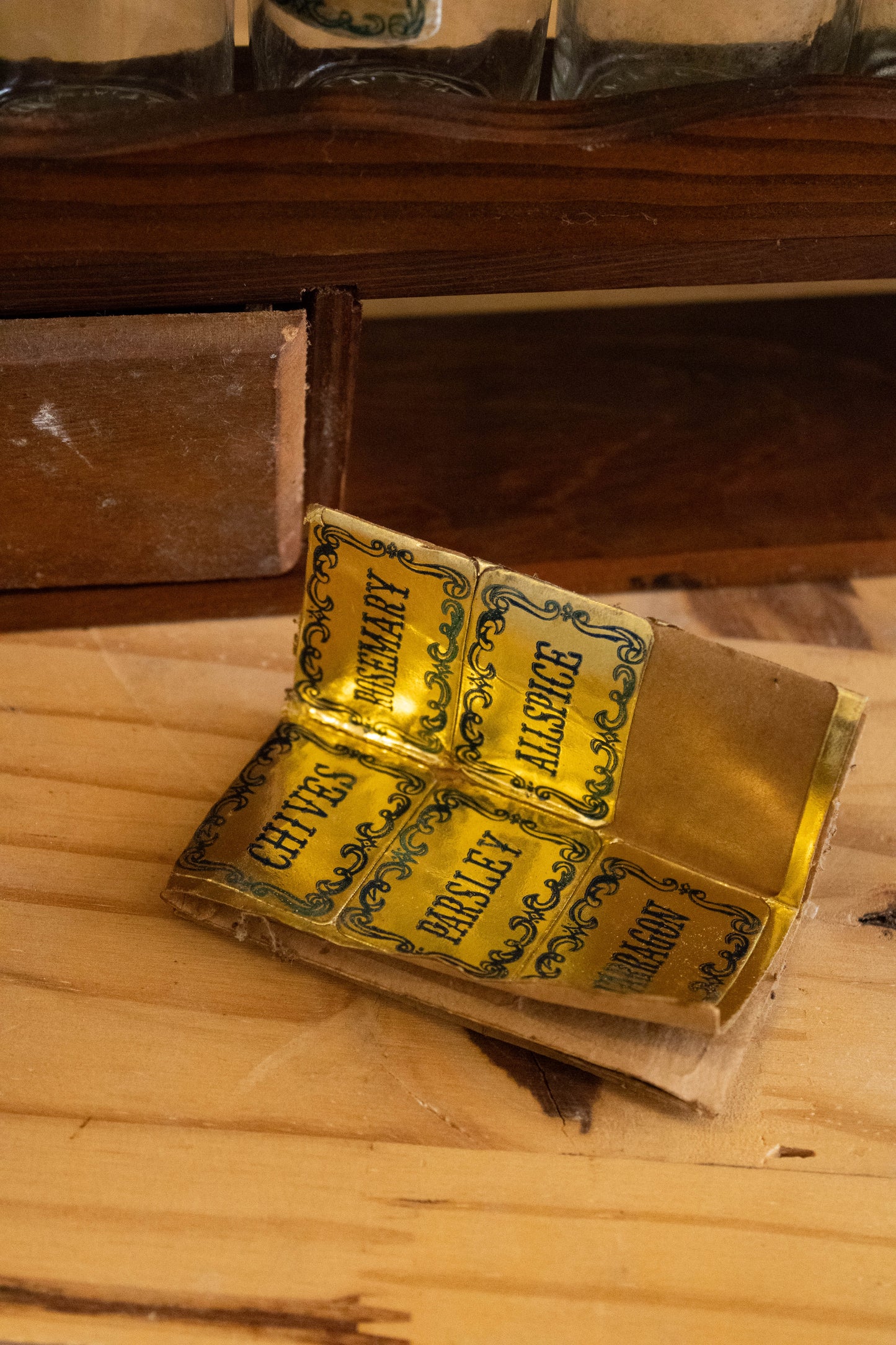 Vtg Apothecary Spice Rack (Local Pick Up Only)