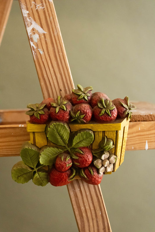 Wall Hanging Strawberries in Basket