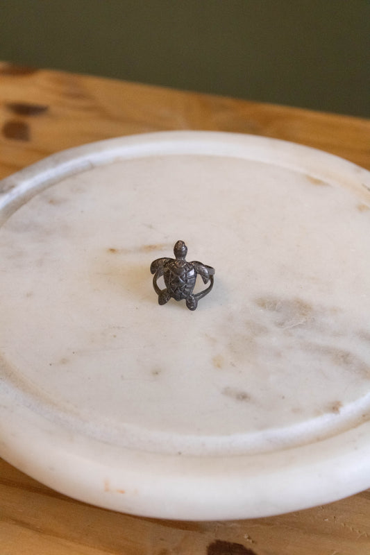 Sterling Silver Turtle Ring : 6