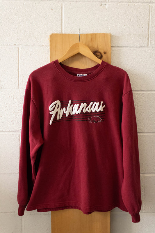 Red Arkansas Crew : 2XL