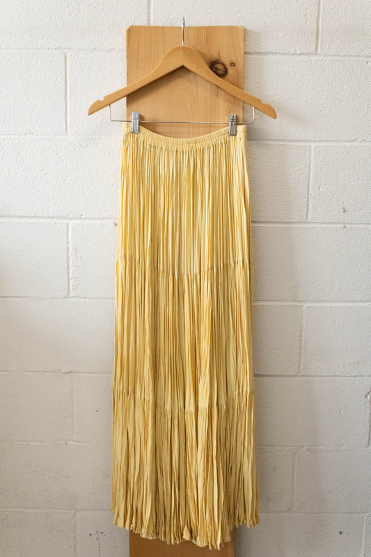 Yellow Pleated Skirt : S