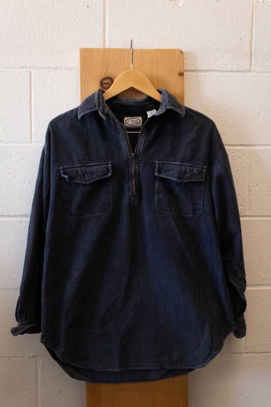 Vtg Corded Quarter Zip : M