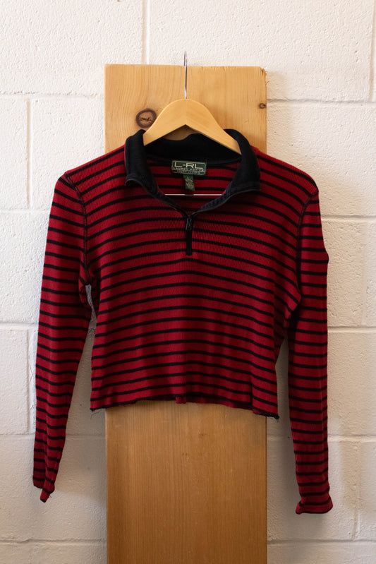 Red Striped Polo : L