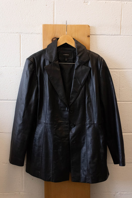 Black Leather Jacket : XL