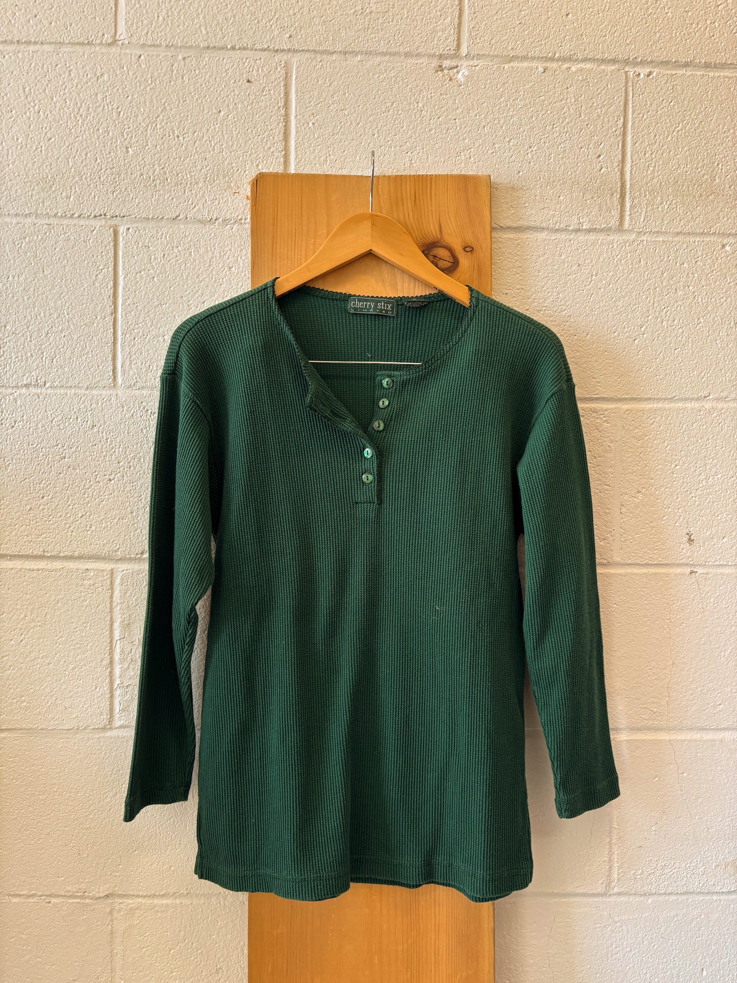 Vtg Green Thermal : S