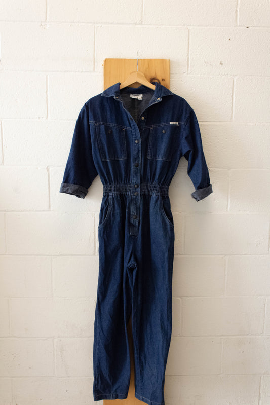 Vtg Denim Jumpsuit : S