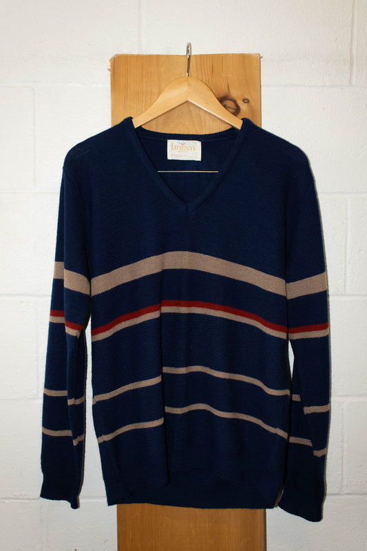 Navy Striped Sweater : L