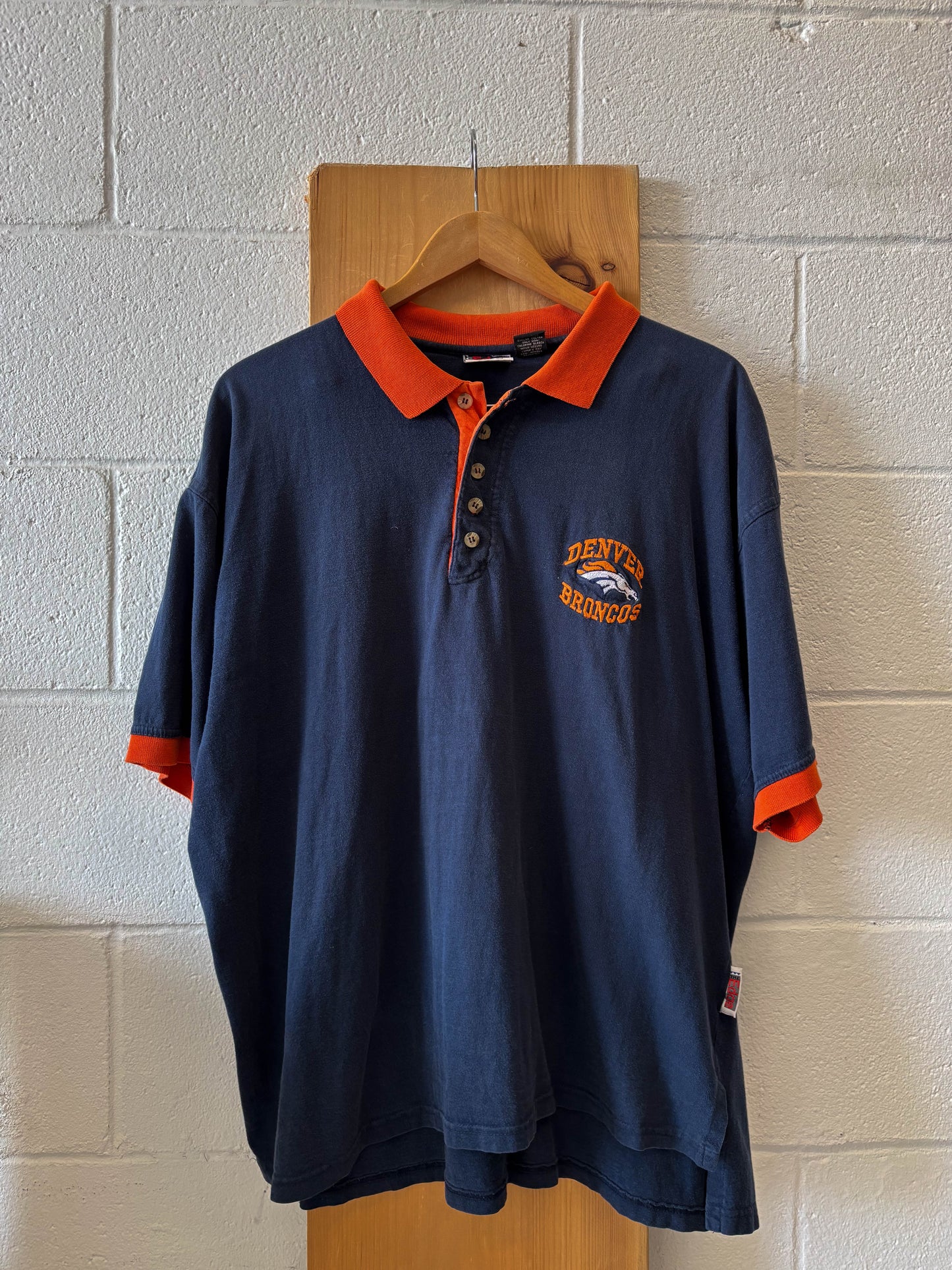 Vtg Denver Broncos Polo : XL