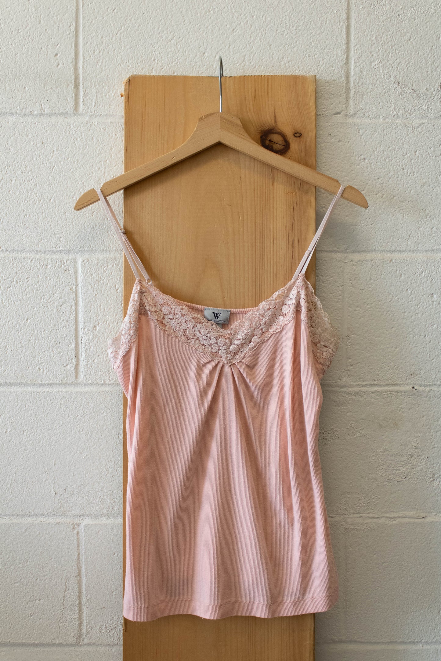 Baby Pink Ribbed Cami : L