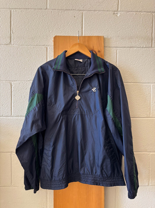 Vtg Navy Windbreaker : XL