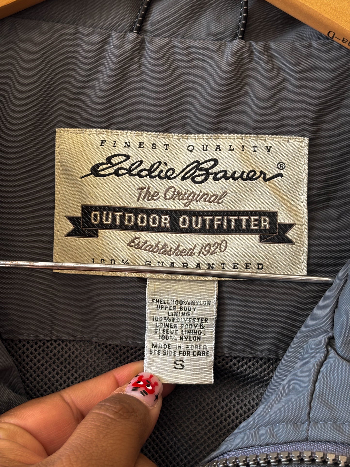 Vtg Grey Eddie Bauer Jacket : S