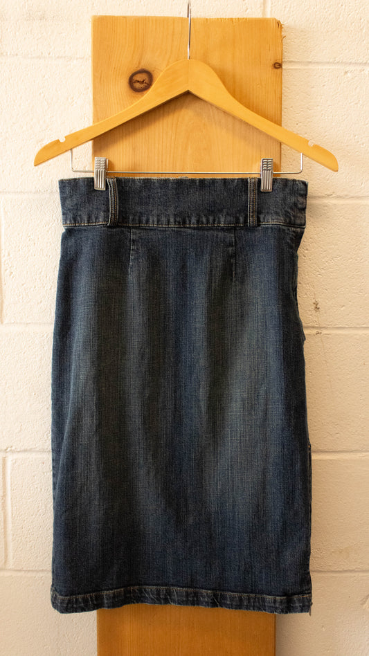 Fitted Denim Skirt : 8