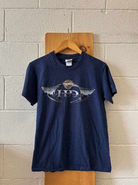 Navy Boulder Harley Tee : S