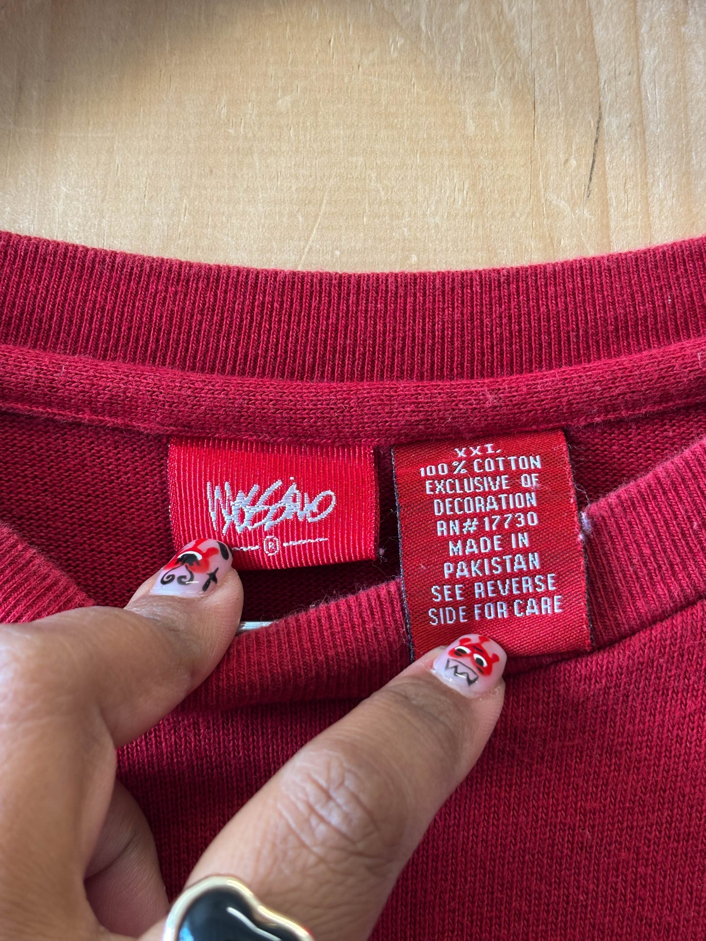 Vtg Red Long Sleeve : XXL