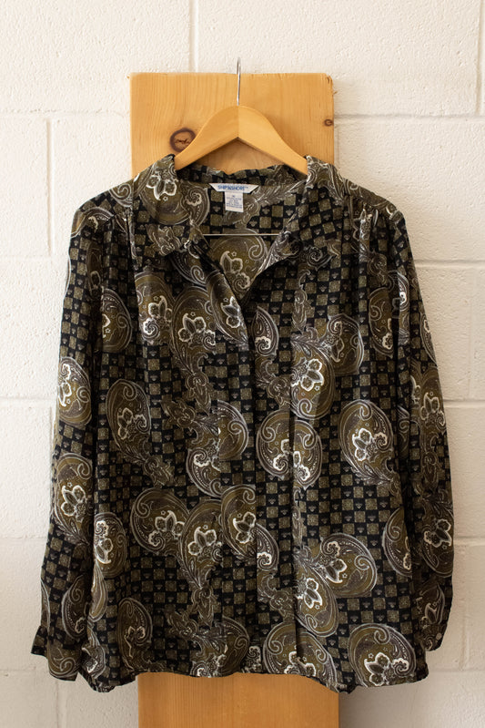 Vtg Paisley Button Up : 16