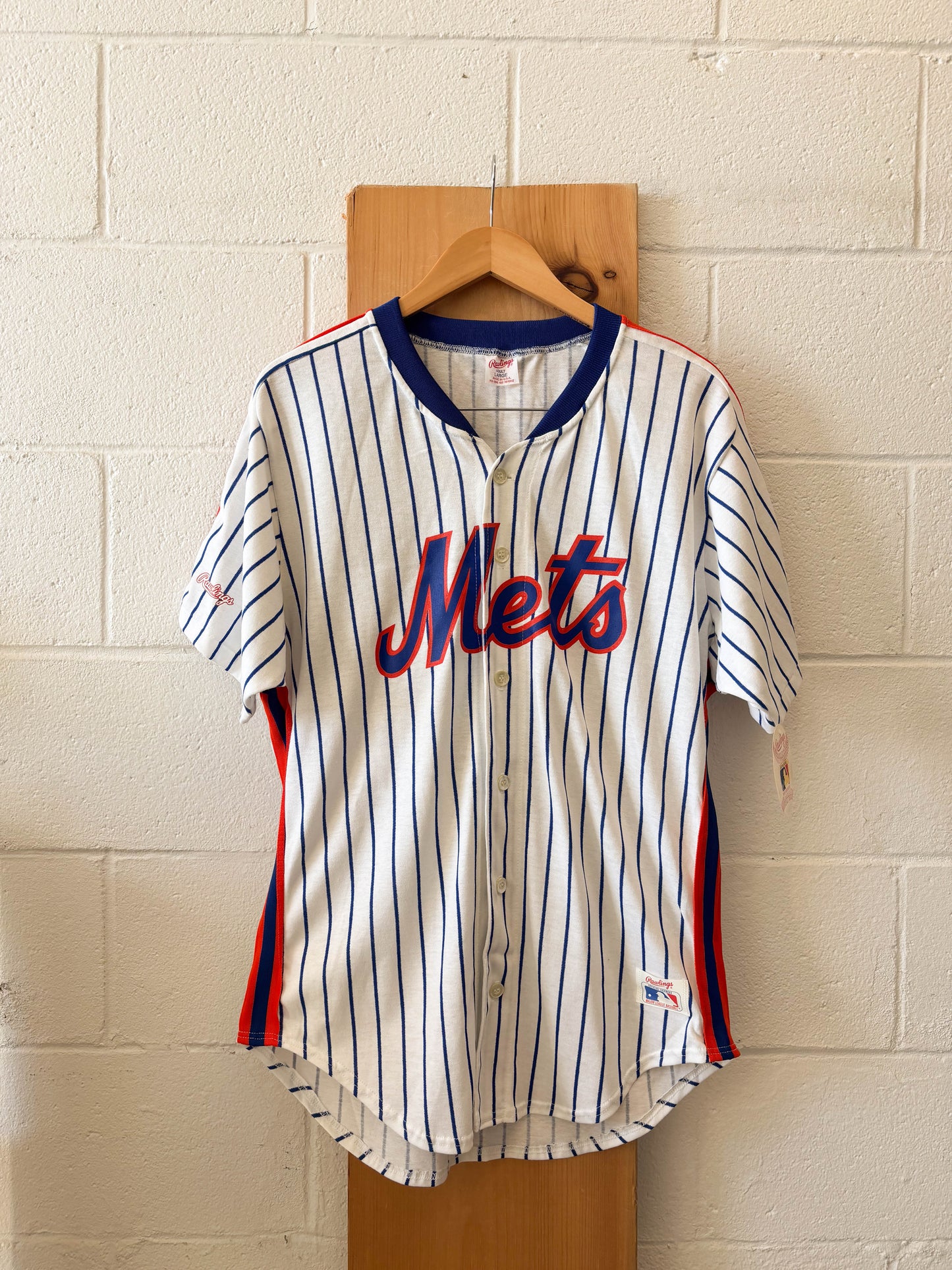 Vtg Deadstock Rawlings Mets Jersey : L