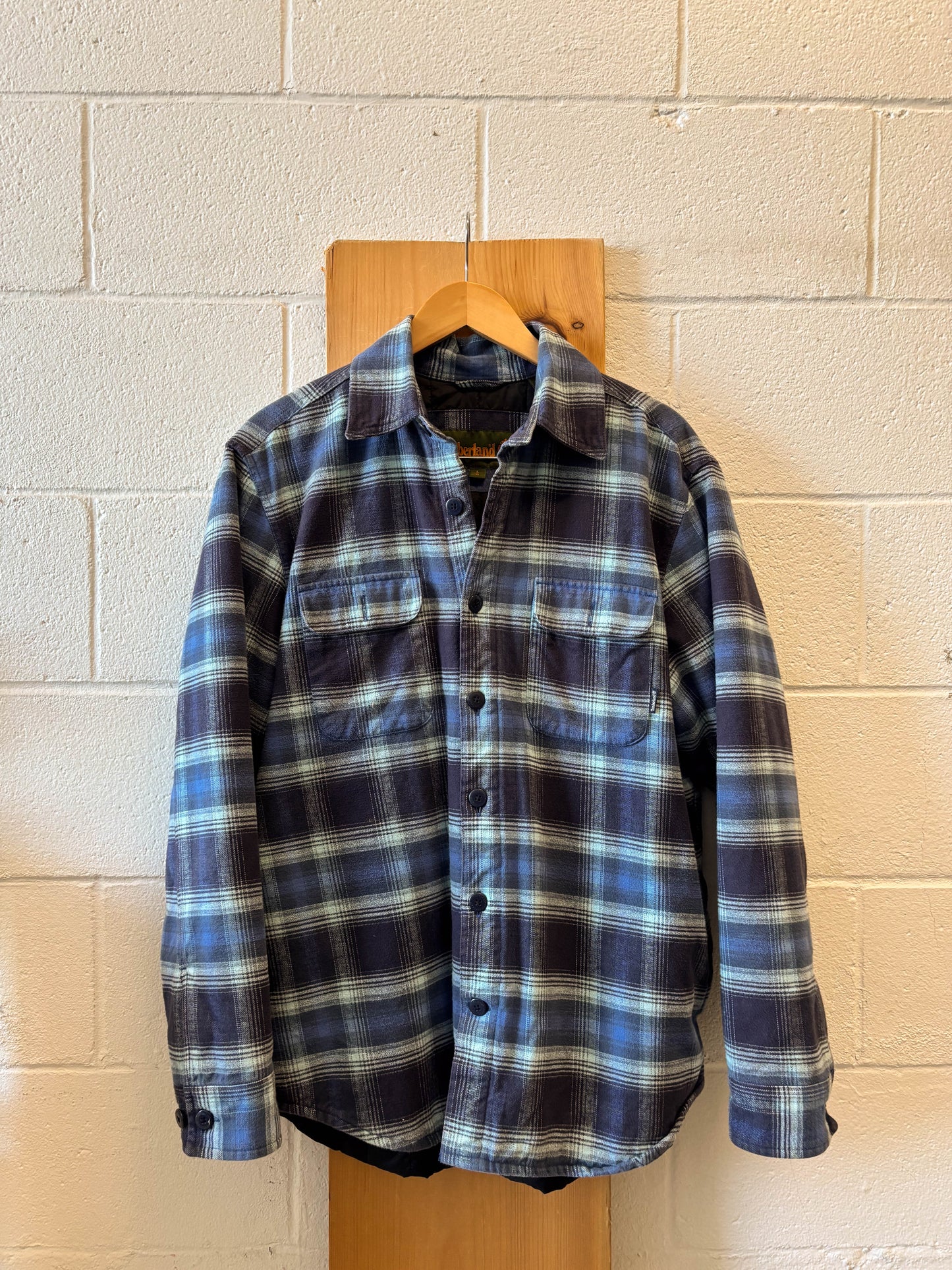 Blue Flannel Shacket : L