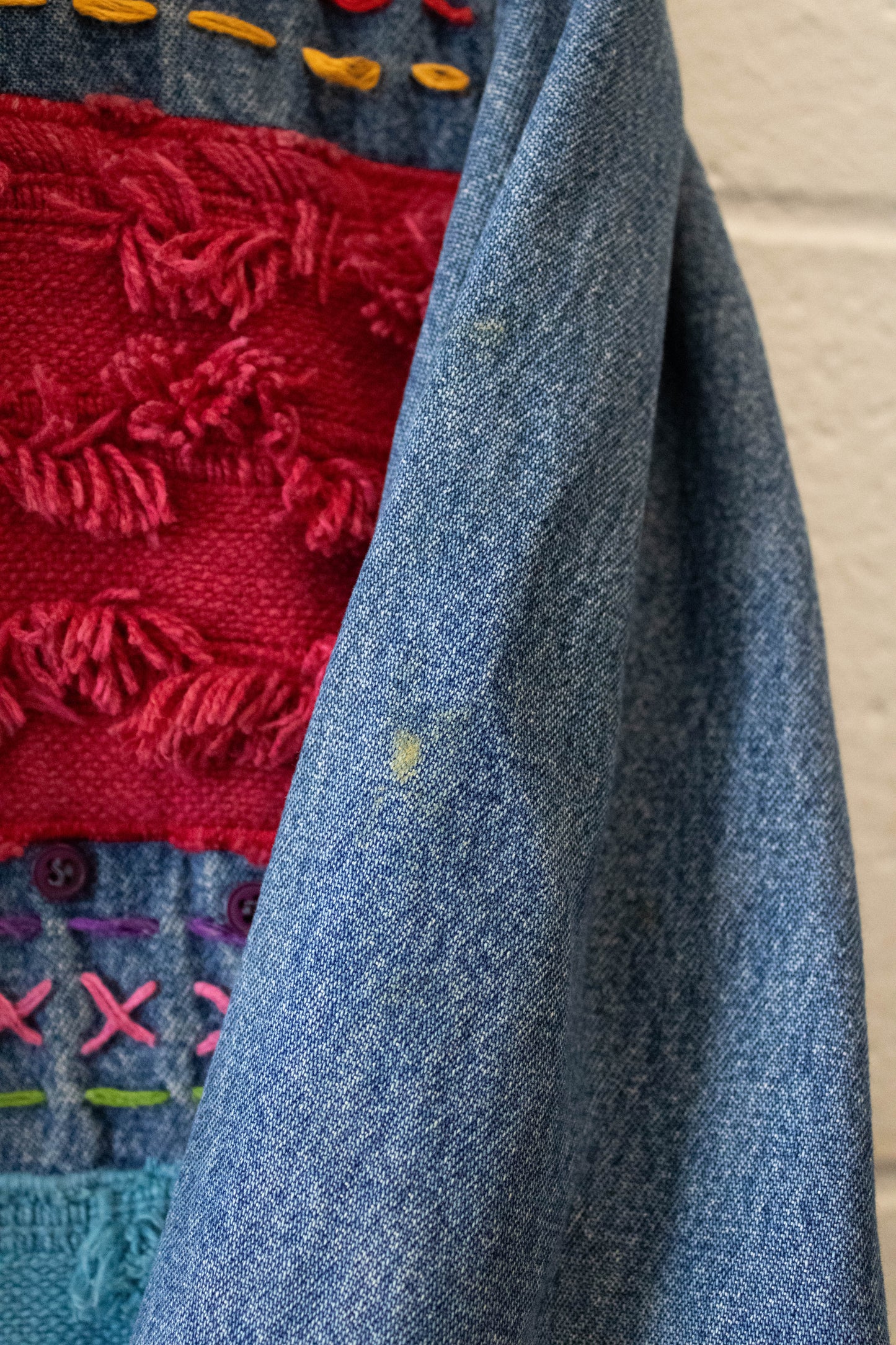 Vtg Colorful Denim Jacket : M