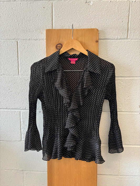 Polka Dot Ruffle Top : PM