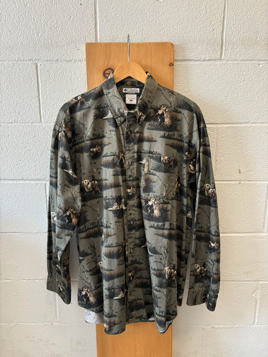 Columbia Dog Button Up : XL