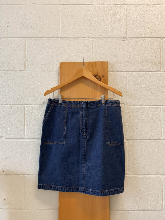 Vtg Denim Skirt : 14