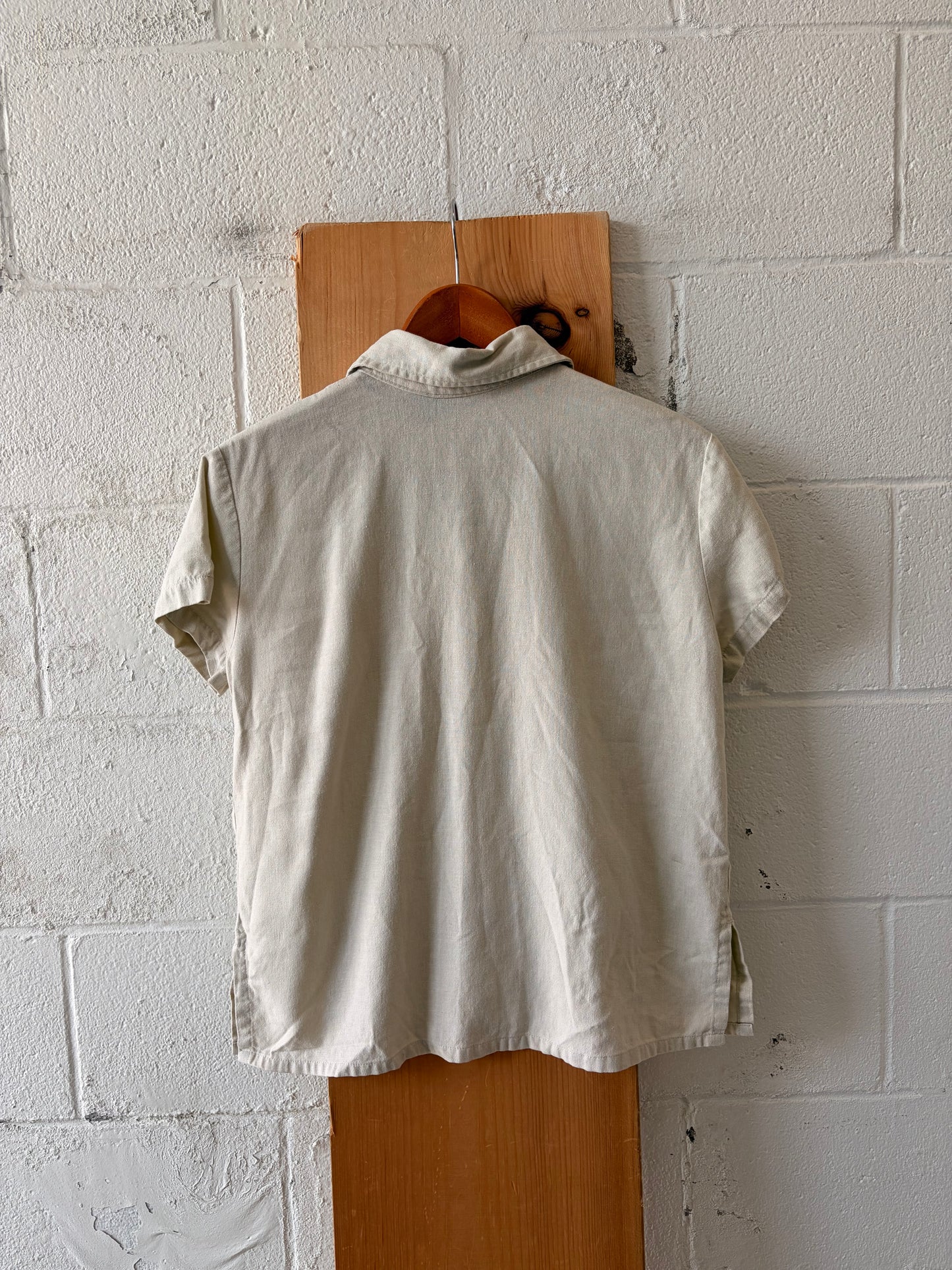 Linen Blend Blouse : S