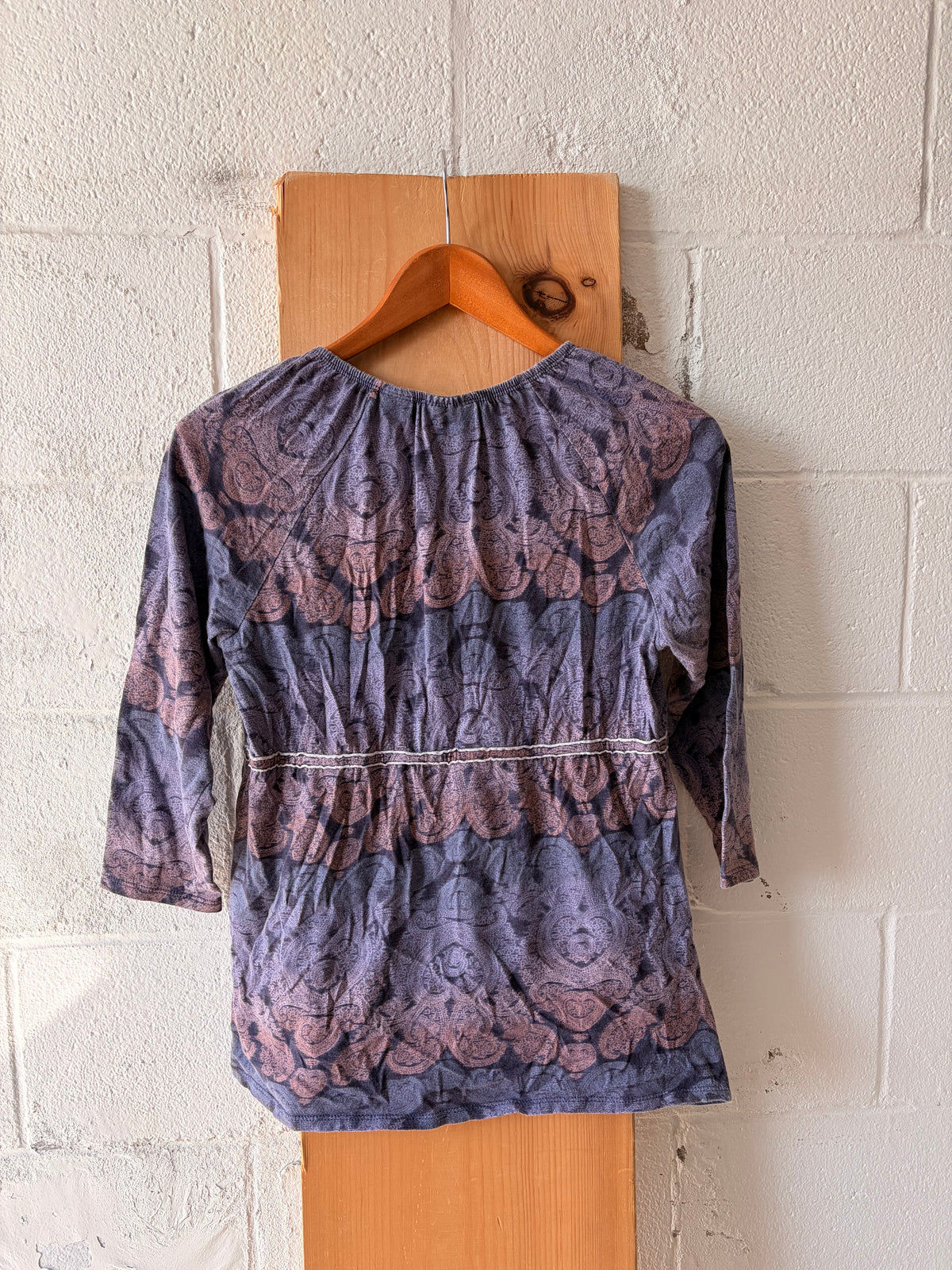 Patterned Purple Top : M