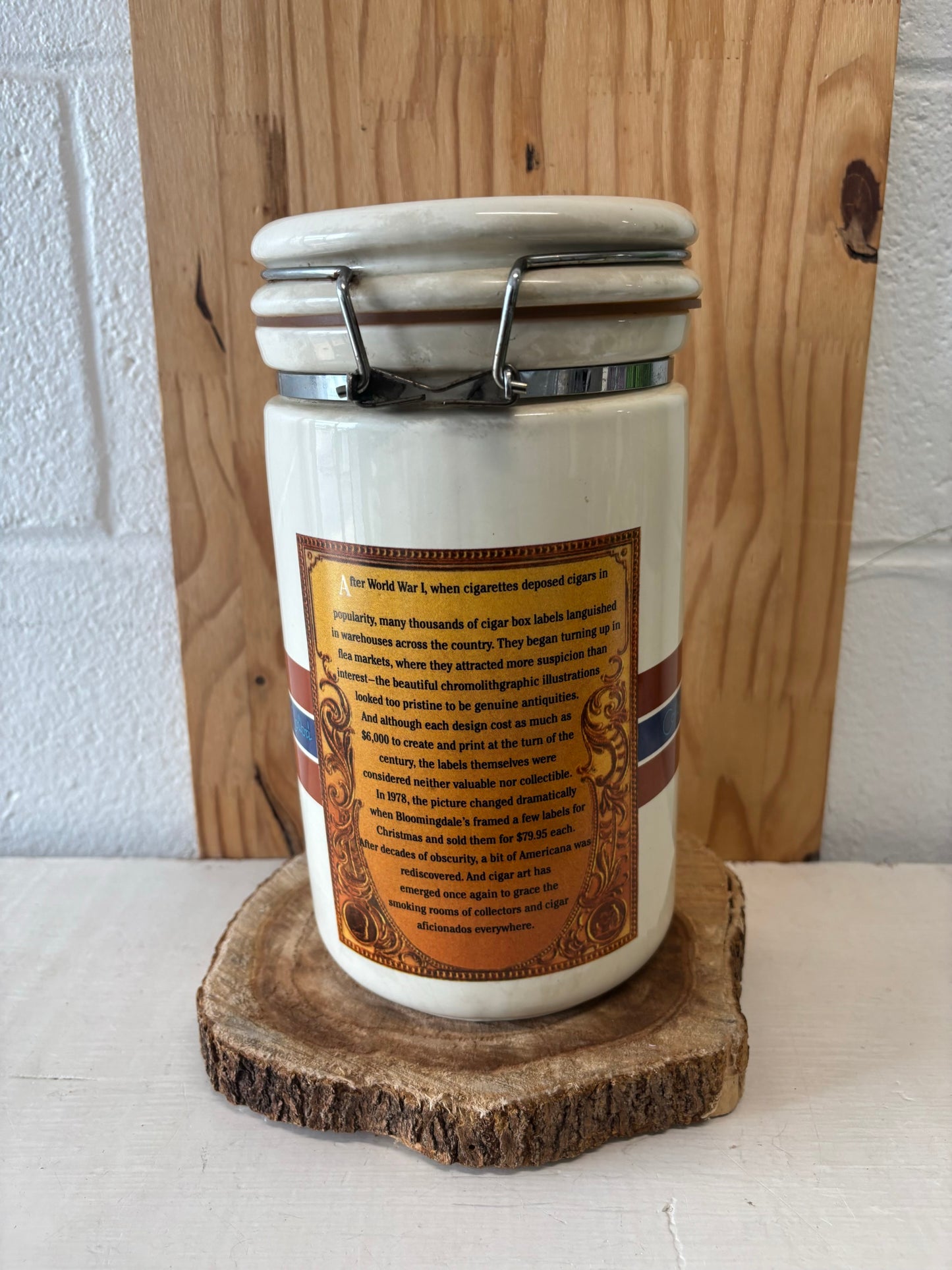 Vtg Colibri Bullfrog Humidor Canister (Local Pickup Only)