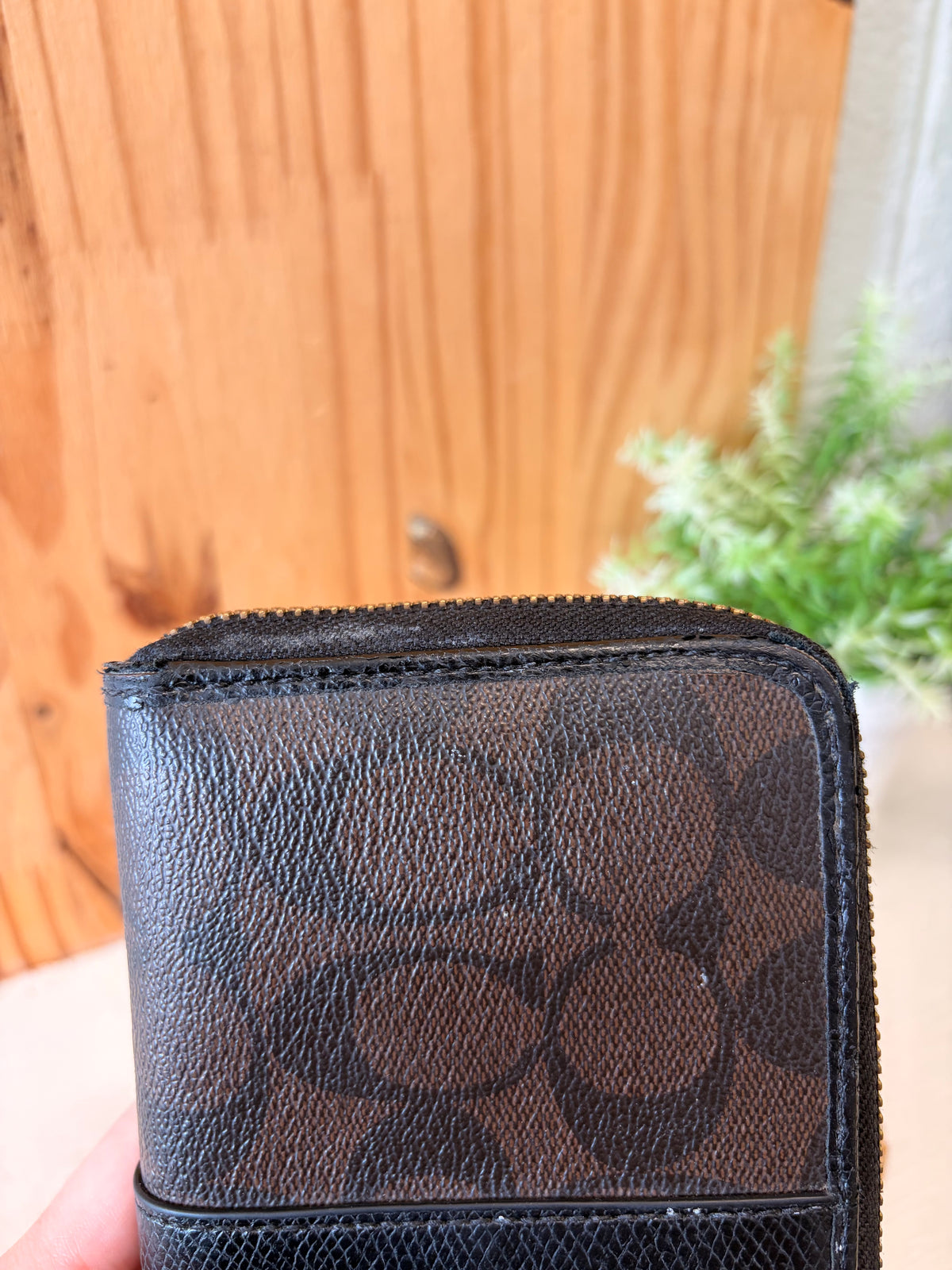 Black & Brown Coach Wallet