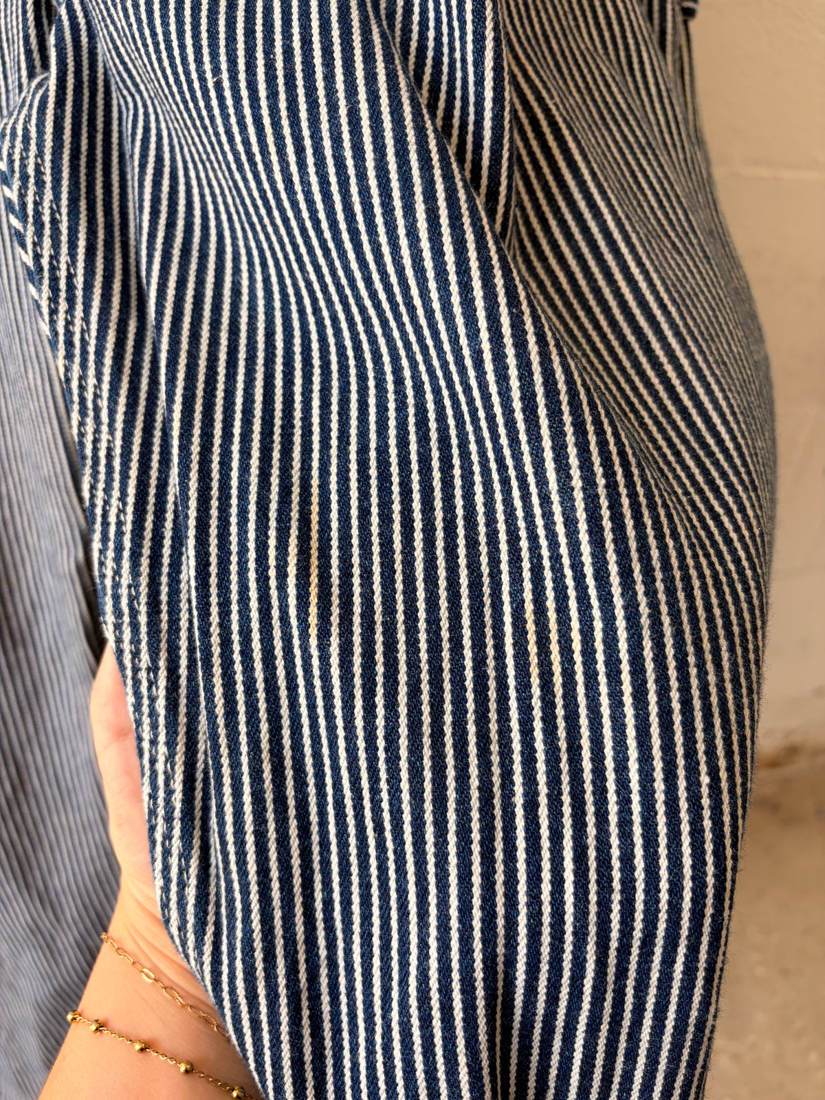 Round House Pinstripe Overalls : 38x34 (As Is)
