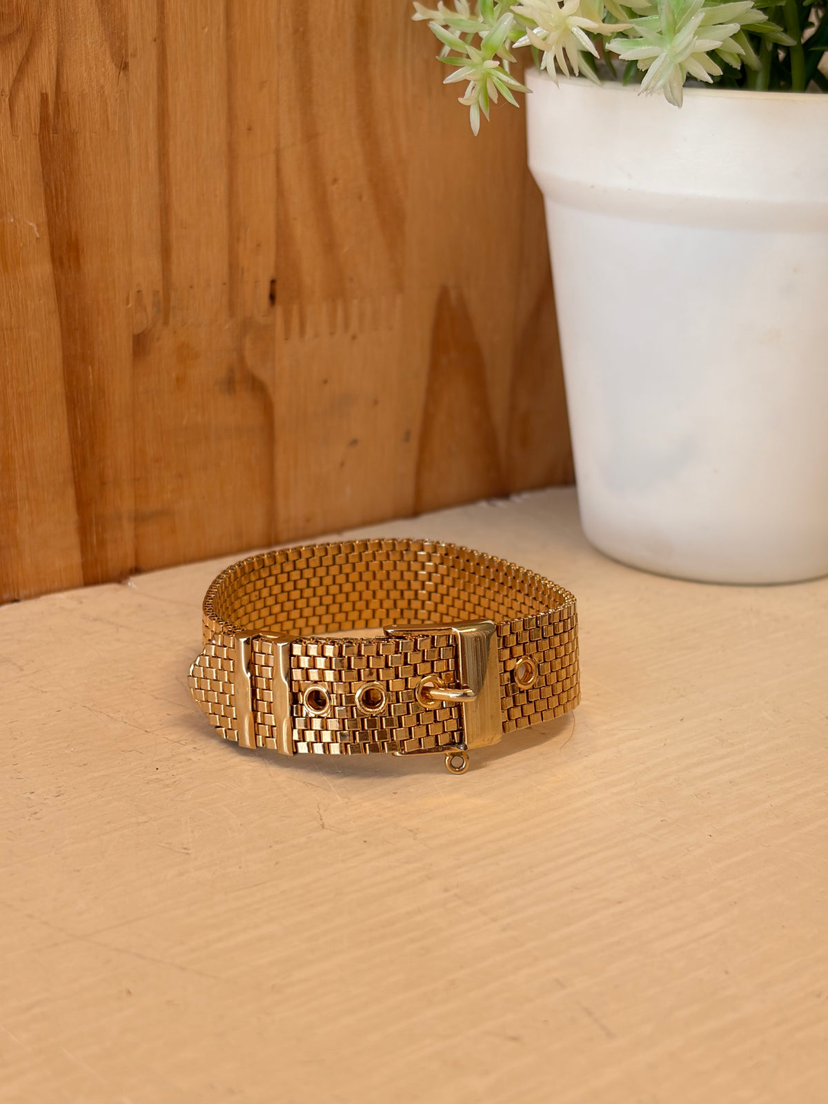 Brite USA Gold Tone Watch Band Bracelet