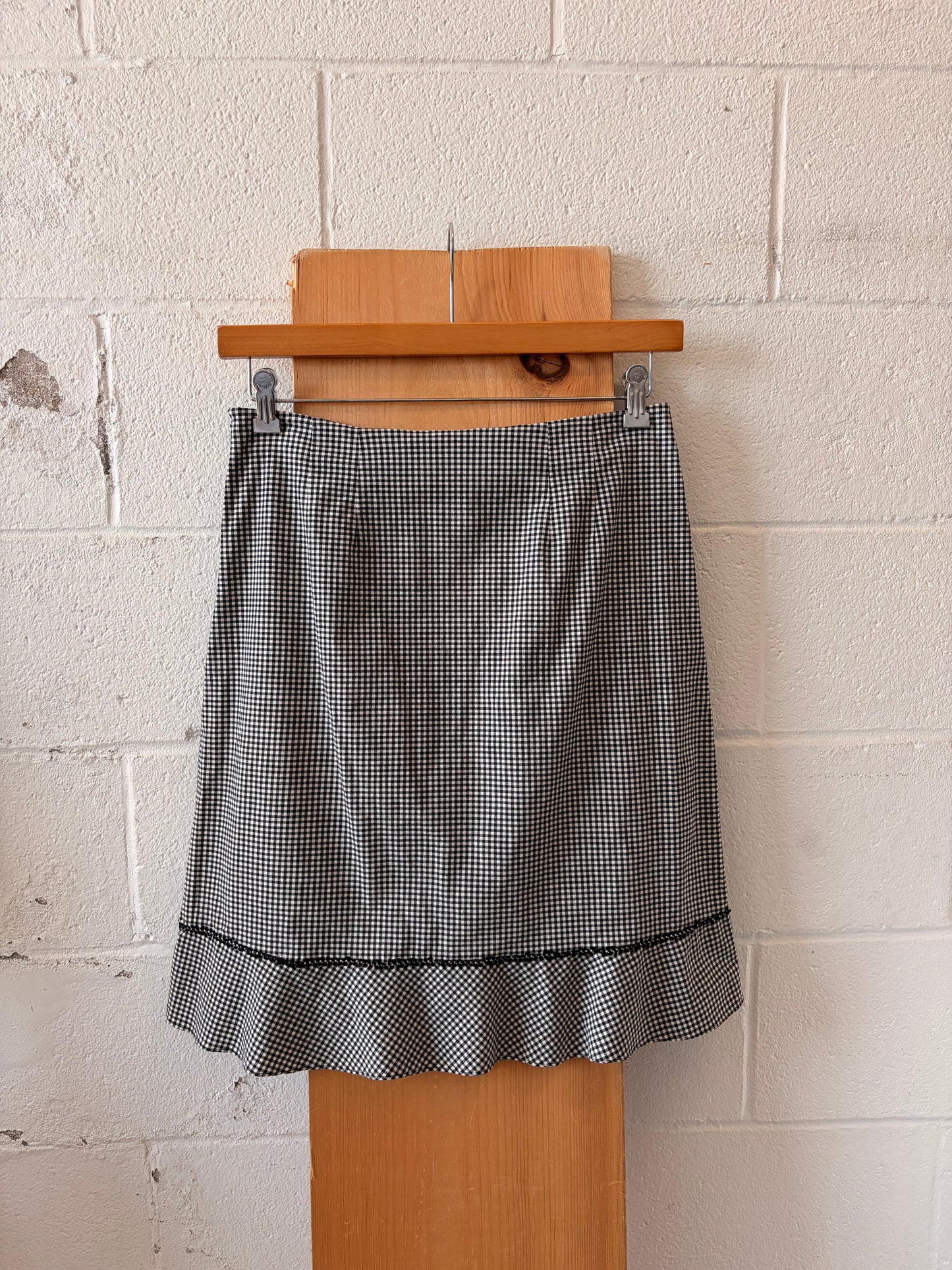 Black Gingham Skirt : 12
