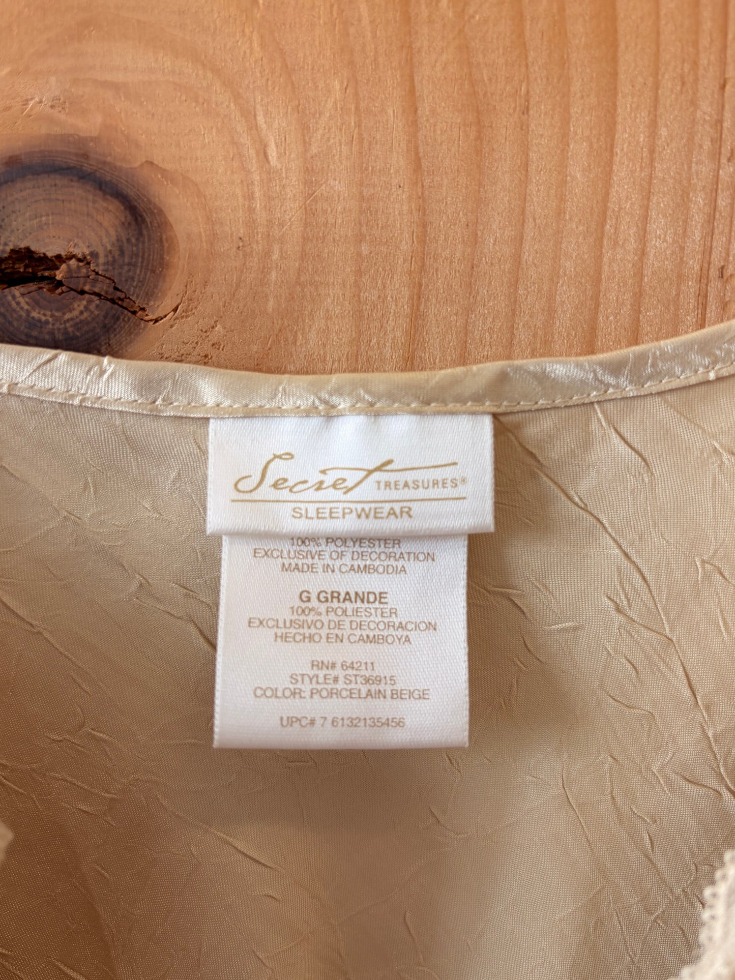 Vtg Champagne Slip : L