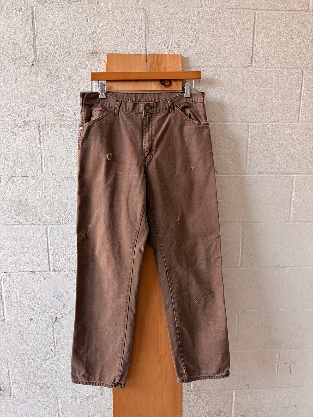 Distressed Brown Dickies : 36x34