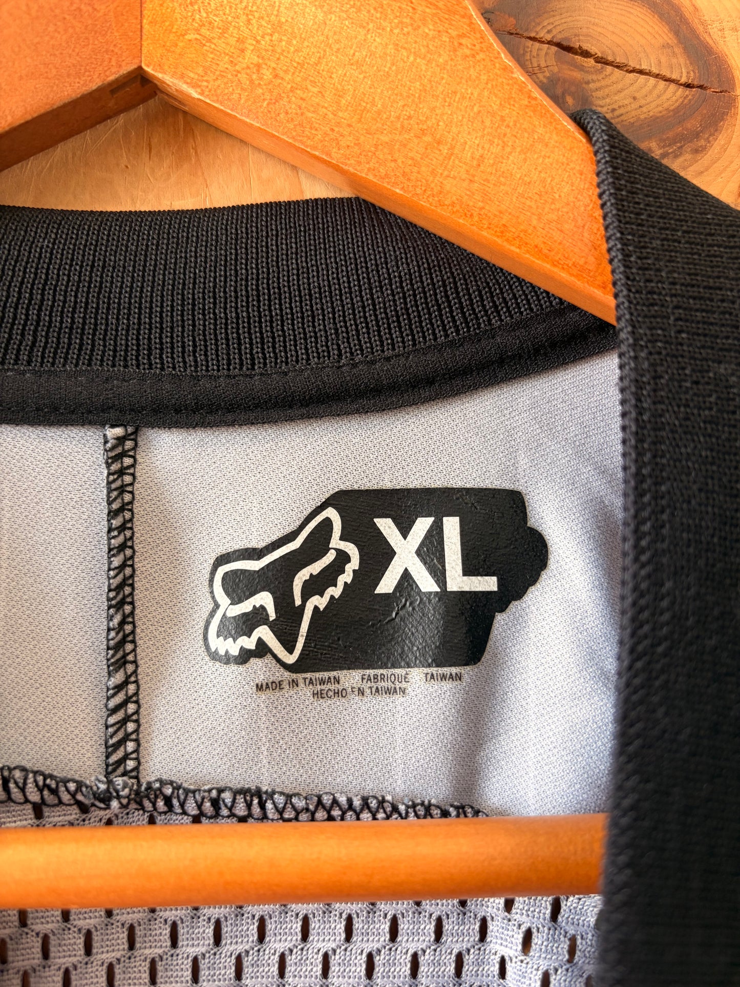 Vtg Pinstriped Fox Racing Jersey : XL